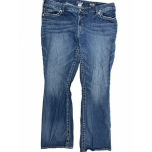 SILVER SUKI Denim Blue Mid Rise Bootcut Jeans 24